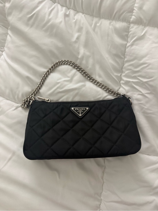 Prada Handbags - Authentic Prada Quilted Black Shoulder Bag with Chain Strap in great condition